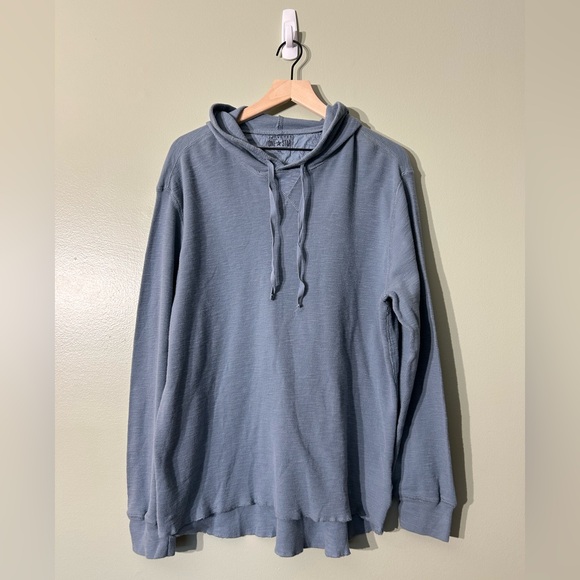 Casual Men's Slate Blue Hoodie - Picture 1 of 3